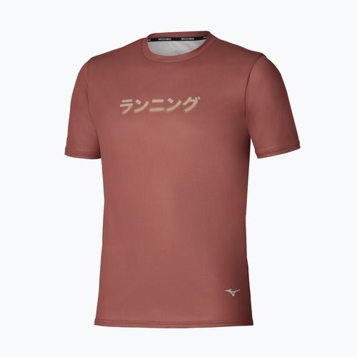 Herren-Laufshirt Mizuno Core Graphic Tee copper brown