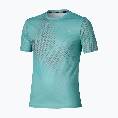Herren-Laufshirt Mizuno Core Graphic Tee aquifer