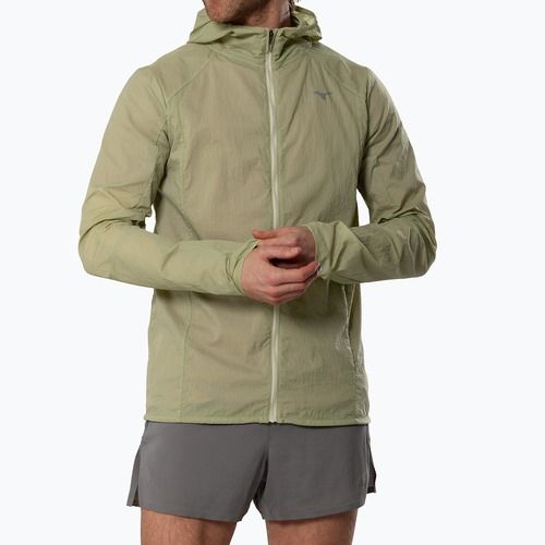 Herren-Laufjacke Mizuno Tech Light Hooded elm