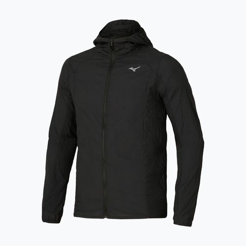 Herren-Laufjacke Mizuno Tech Light Hooded black