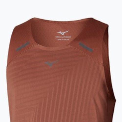 Herren-Laufshirt Mizuno Tech Light Tank copper brown