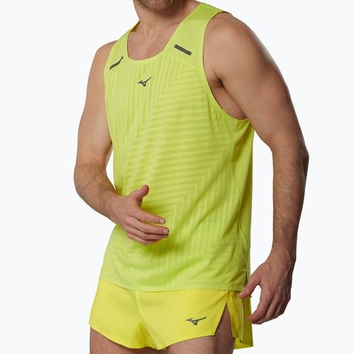 Herren-Laufshirt Mizuno Tech Light Tank lightning yellow