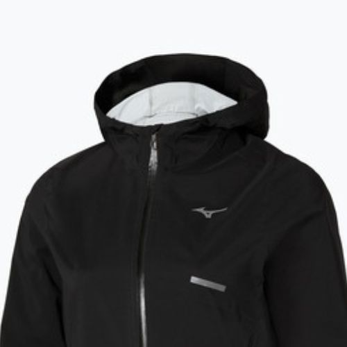 Damen-Laufjacke Mizuno Trail Waterproof 20K Hooded black
