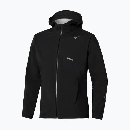 Herren-Laufjacke Mizuno Trail Waterproof 20K Hooded black