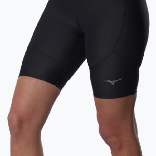Damen-Laufshorts Mizuno Alpha Mid black