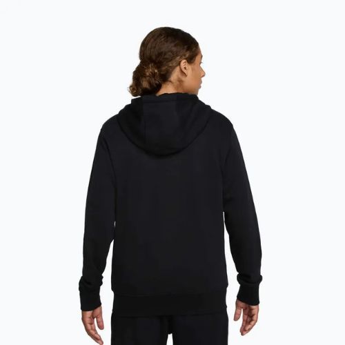 Herren Hoodie Nike Club FZ Hoodie black/black/white