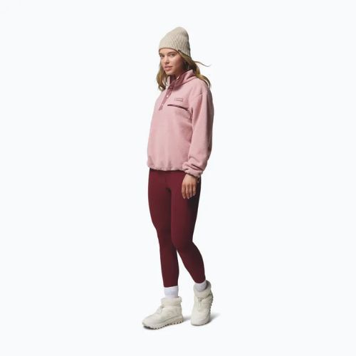 Damen-Fleecejacke Columbia Helvetia II Cropped Half Snap Fleece eraser pink/fig/rich wine