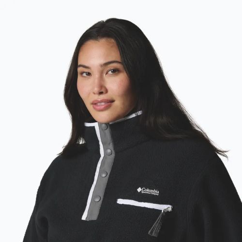 Damen-Fleecejacke Columbia Helvetia II Cropped Half Snap Fleece black