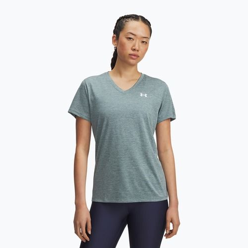 Trainingsshirt Damen Under Armour Tech V-Twist jasper blue/white