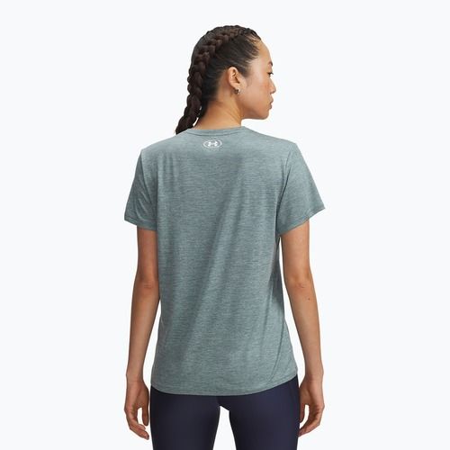 Trainingsshirt Damen Under Armour Tech V-Twist jasper blue/white