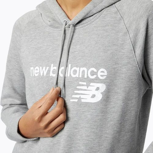 Damen-Hoodie New Balance Core Fleece Hoodie grey