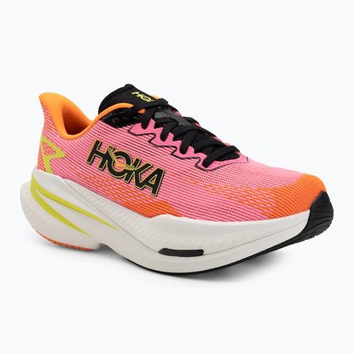 Damen-Laufschuhe Hoka Mach X 3 neon rose/neon tangerine