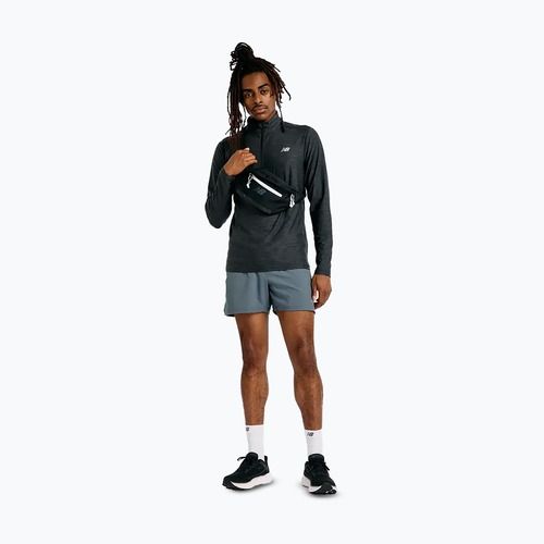 Herren-Laufpullover New Balance Space Dye 1/4 Zip black