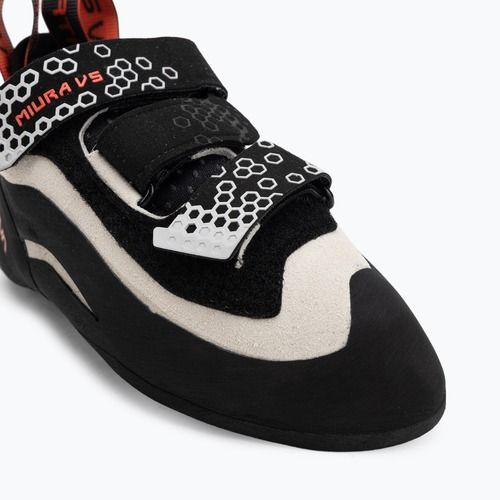 Damen-Kletterschuhe La Sportiva Miura VS white/cherry tomato