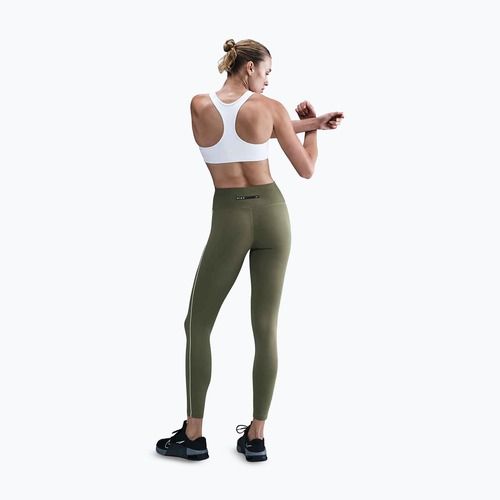 Damen-Leggings Nike One High-Waisted medium olive/white