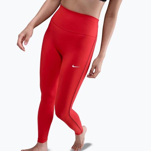 Damen-Leggings Nike One High-Waisted light crimson/black