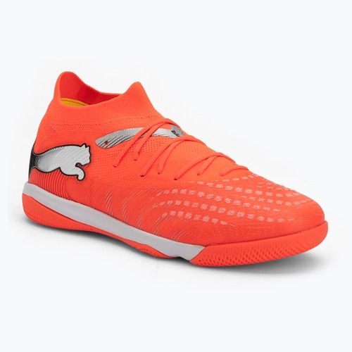 Fußballschuhe PUMA Future 9 Match IT glowing red/puma white/puma black/puma silver
