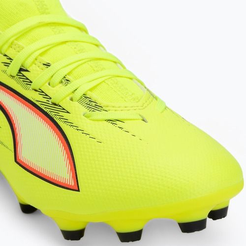 Kinder-Fußballschuhe PUMA Ultra 6 Match FG/AG Jr Yellow Alert/Puma Black/Glowing Red/Lime Squeeze