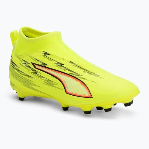Kinder-Fußballschuhe PUMA Ultra 6 Match+ LL FG/AG Jr yellow alert/puma black/glowing red/lime squeeze