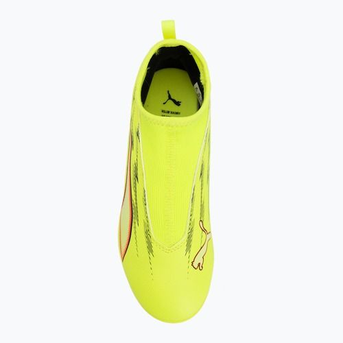 Kinder-Fußballschuhe PUMA Ultra 6 Match+ LL FG/AG Jr yellow alert/puma black/glowing red/lime squeeze