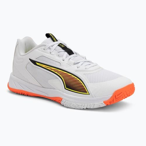 Handballschuhe PUMA Accelerate Pro 4 Game On puma white/glowing red/ultra blue