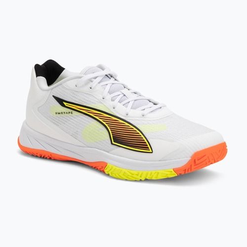 Handballschuhe PUMA Accelerate Turbo 4 Game On puma white/glowing red/ultra blue