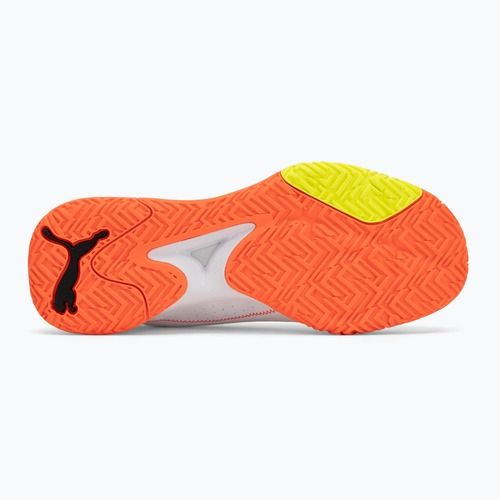 Handballschuhe PUMA Accelerate Turbo 4 Game On puma white/glowing red/ultra blue