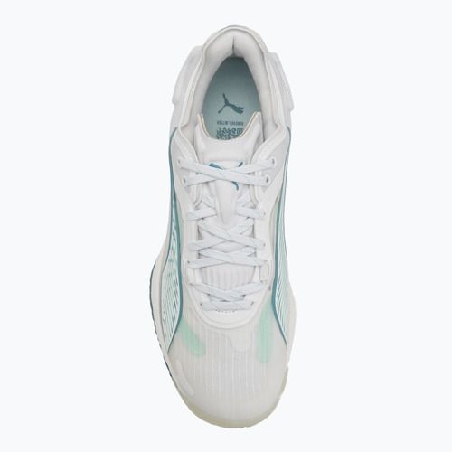 Damen-Handballschuhe PUMA Accelerate Nitro SQD 4 Game On puma white/baltic sea blue/fresh water