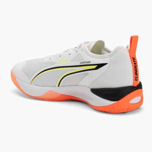 Handballschuhe PUMA Eliminate Nitro 4 Game On Puma White/Glowing Red/Ultra Blue