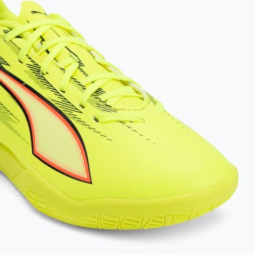 Kinder-Fußballschuhe PUMA Ultra 6 Play IT Jr Yellow Alert/Puma Black/Glowing Red/Lime Squeeze