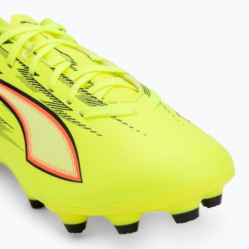 Kinder-Fußballschuhe PUMA Ultra 6 Play FG/AG Jr Yellow Alert/Puma Black/Glowing Red/Lime Squeeze