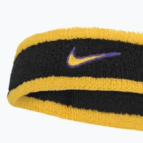 Schweißband Nike Swoosh Classic Headband black/court purple/university gold