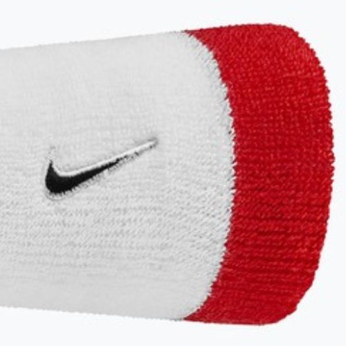 Schweißbänder fürs Handgelenk Nike Swoosh Classic Doublewide Wristbands 2 Stück game royal/university red/black
