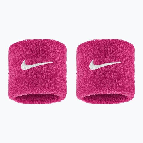 Schweißbänder fürs Handgelenk Nike Swoosh Classic Wristbands 2 Stück vivid pink/white