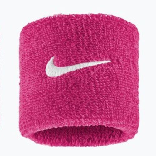 Schweißbänder fürs Handgelenk Nike Swoosh Classic Wristbands 2 Stück vivid pink/white