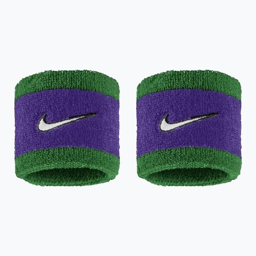 Schweißbänder fürs Handgelenk Nike Swoosh Classic Wristbands 2er-Pack clover/fierce purple/white