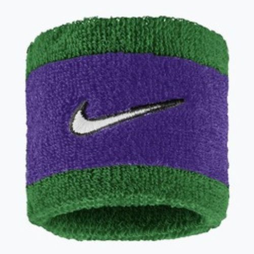Schweißbänder fürs Handgelenk Nike Swoosh Classic Wristbands 2er-Pack clover/fierce purple/white