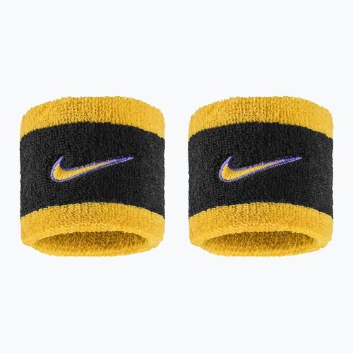 Schweißbänder fürs Handgelenk Nike Swoosh Classic Wristbands 2 Stk. black/court purple/university gold