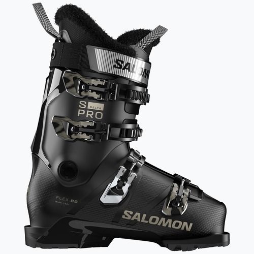 Damen-Skischuhe Salomon S/Pro Delta 80 W GW black/black/light bronze met