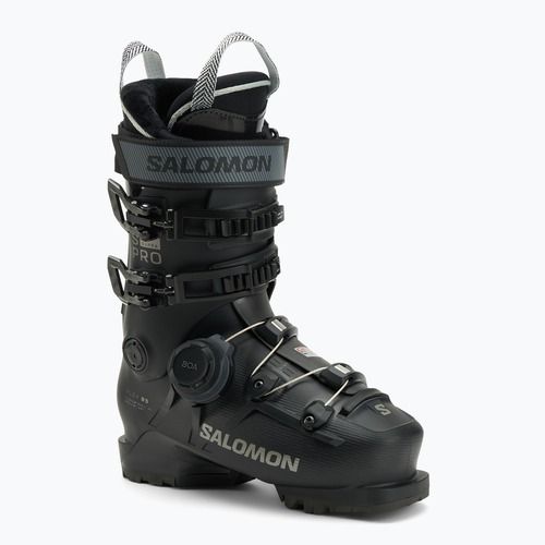 Damen-Skischuhe Salomon S/Pro Supra Boa 85 W black/black/light bronze metallic