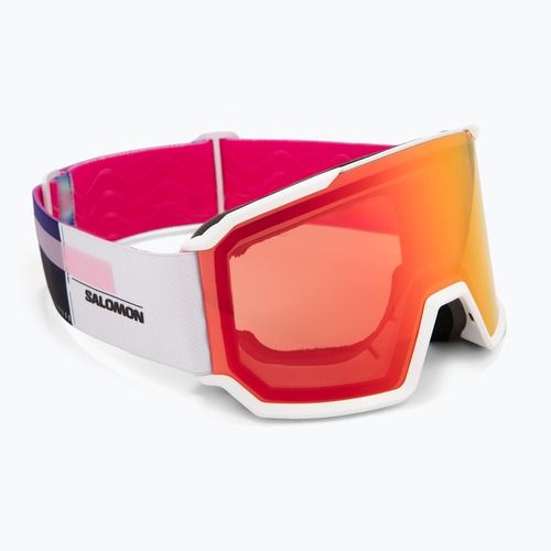 Skibrille Salomon S/View 3 white/ml mid red