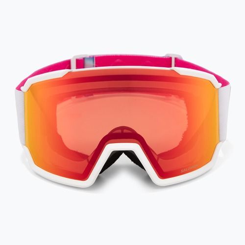 Skibrille Salomon S/View 3 white/ml mid red