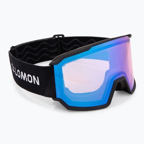 Skibrille Salomon S/View 3 black/ml light blue