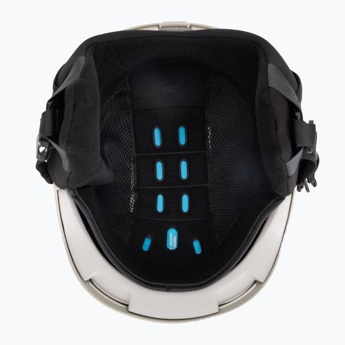 Skihelm Salomon Brigade Round Fit rainy day