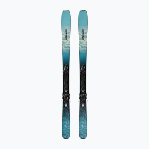 Damen-Ski Salomon Stance W 80 + Bindungen M10 GW alaskan blue/porcelain/lime cream