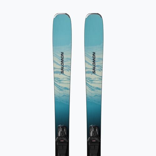 Damen-Ski Salomon Stance W 80 + Bindungen M10 GW alaskan blue/porcelain/lime cream