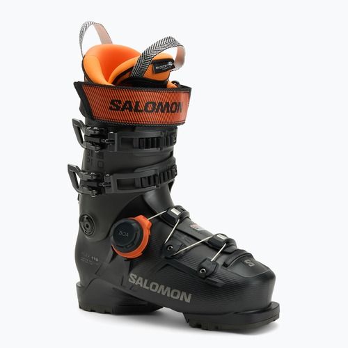 Herren-Skischuhe Salomon S/Pro Supra Boa 110 GW black/beluga metallic/orange tiger