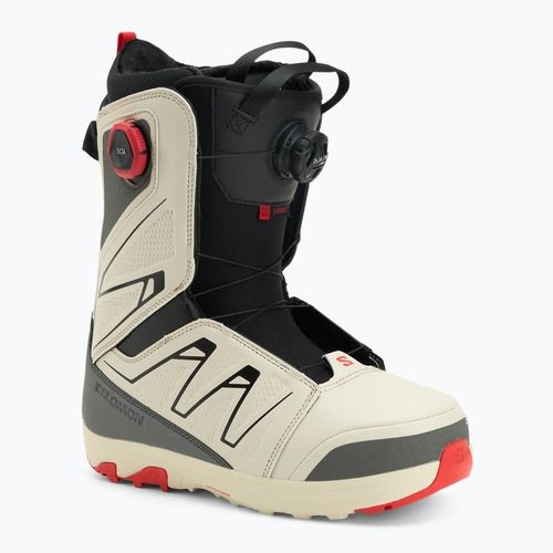 Herren Snowboardboots Salomon Launch Boa SJ Boa almond milk/castle rock/black