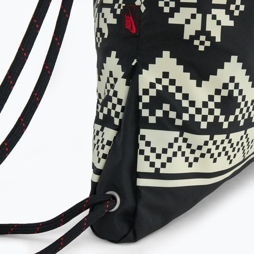 Turnbeutel Nike Heritage 13 l black/coconut milk/university red