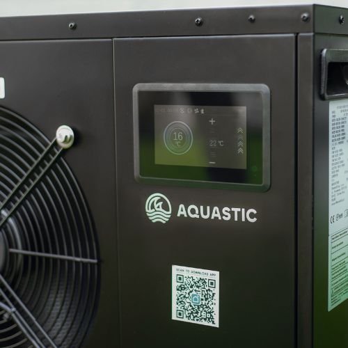 Set AQUASTIC Pool 382 L mit Eisbadeaggregat BrrFree black